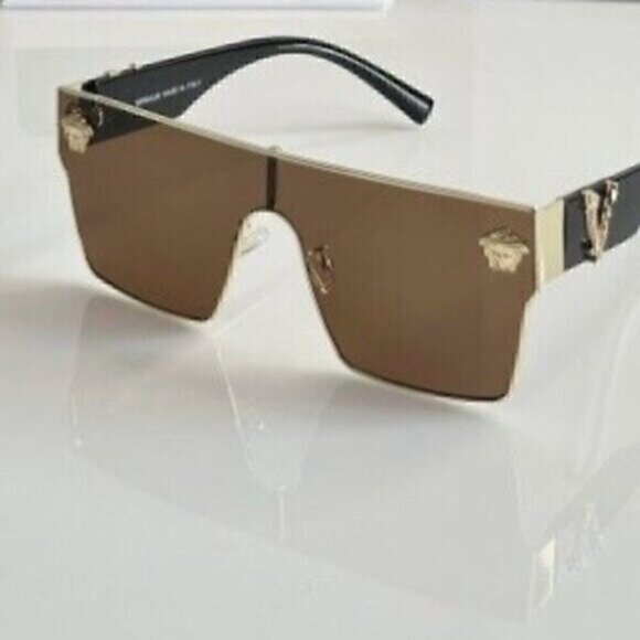 Retro Full Frame  Brown Black Summer Shades Sunglasses - Picture 2 of 4